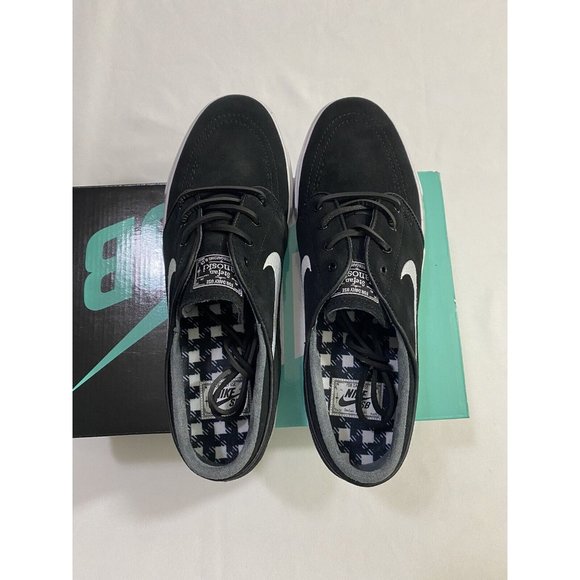New Mens Size 9.5 Black White Nike SB Zoom Stefan Janoski OG Skate Shoes main image 7